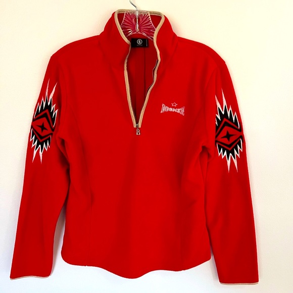 Bogner Tops - Bogner Rhinestone embellished limited edition fleece Quarter zip - Medium